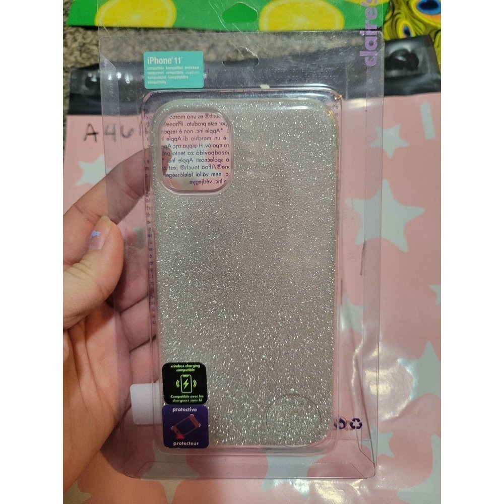 Silver Glitter Iphone 11 case